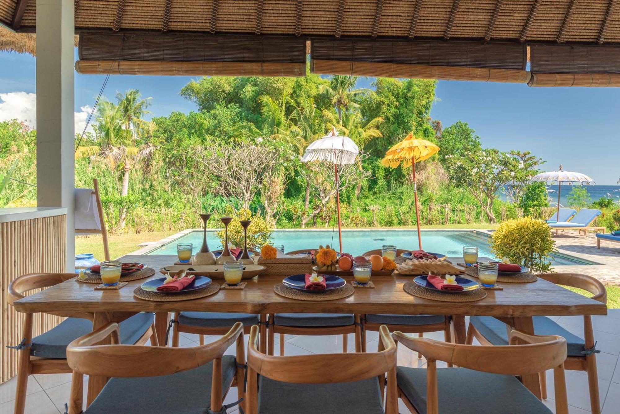 Absolute Beach Front Villa Umeanyar Exterior foto