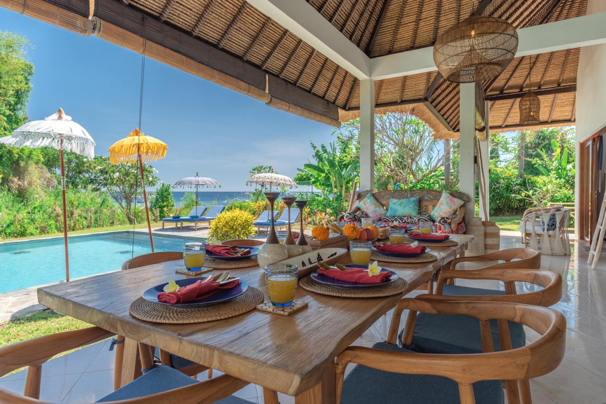 Absolute Beach Front Villa Umeanyar Exterior foto